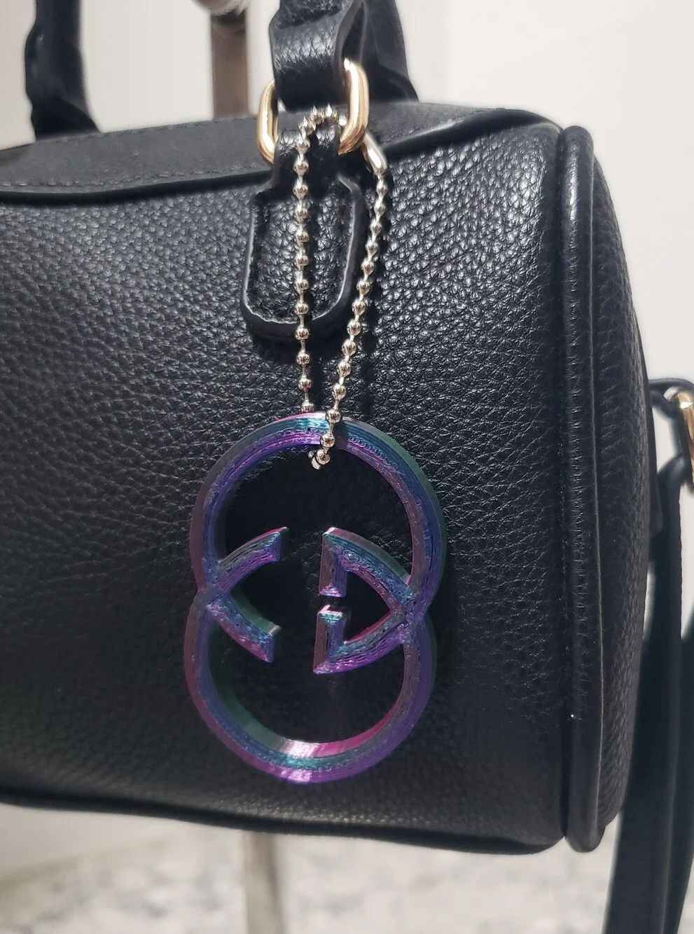 Iridescent Fashion GG Bag Charm